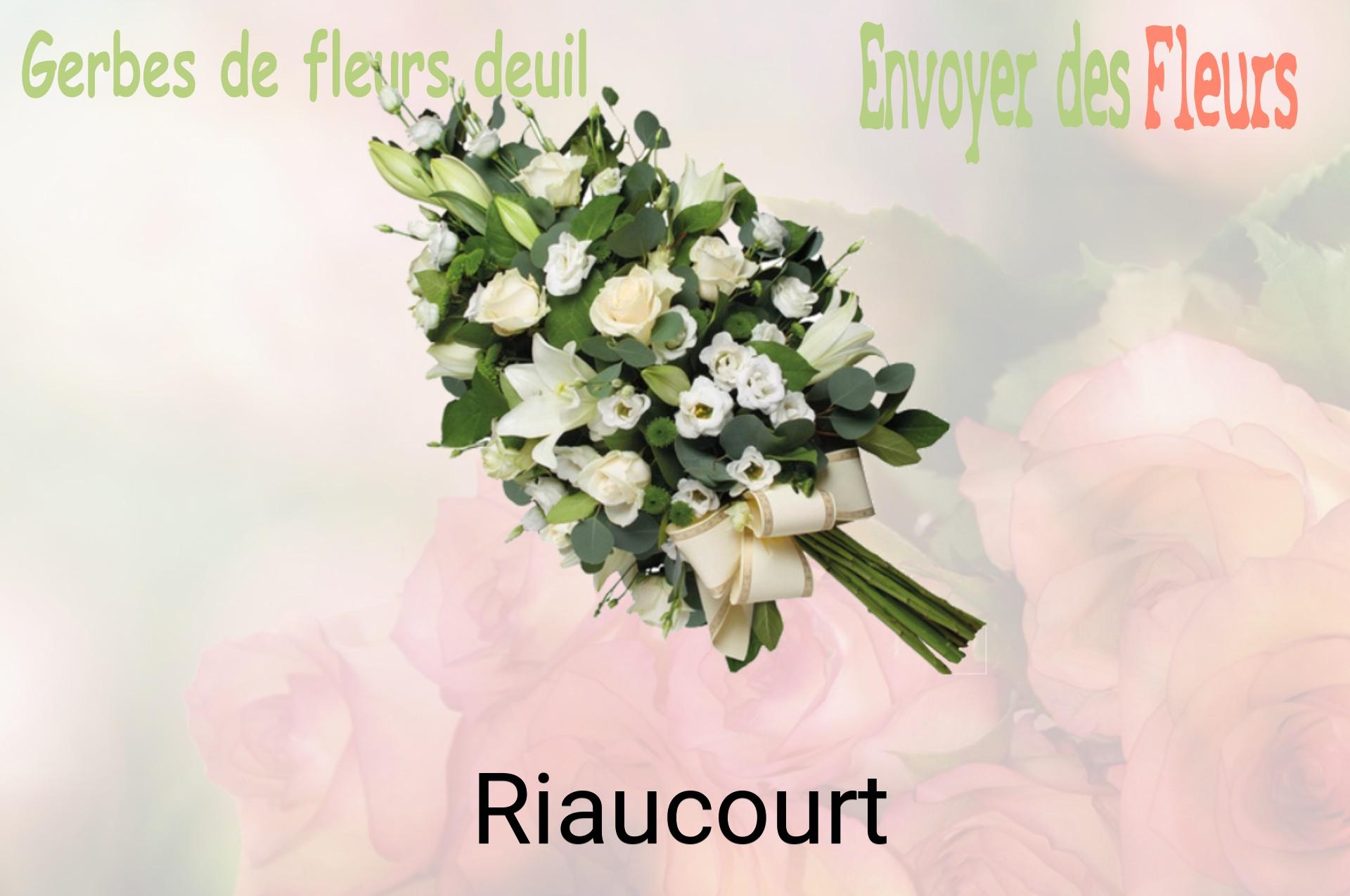 Gerbe de fleurs de deuil livrée à Riaucourt